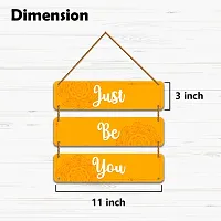 DeCorner Decorative Wooden Printed all Hanger | Wall Decor for Living Room | Wall Hangings for Home Decoration | Bedroom Wall Decor | Wooden Wall Hangings Home.(Just Be You)-thumb3