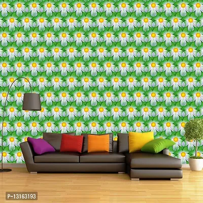 Self Adhesive Wallpapers (BattiFlower) Wall Stickers Extra Large (300x40cm) for Bedroom | Livingroom | Kitchen | Hall Etc-thumb3