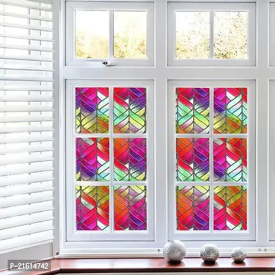 DeCorner- Self Adhesive Vinyl Window Privacy Film Decorative Stickers Large Size (60x200Cm) Glass Film Window Stickers for Home Glass Bathroom Colourful Window Sticker for Glass (B-Trans Colour)-thumb5