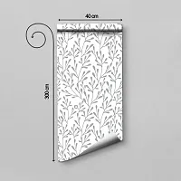 WALLWEAR - Self Adhesive Wallpaper For Walls And Wall Sticker For Home D&eacute;cor (WhiteKaliya) Extra Large Size (300x40cm) 3D Wall Papers For Bedroom, Livingroom, Kitchen, Hall, Office Etc Decorations-thumb1