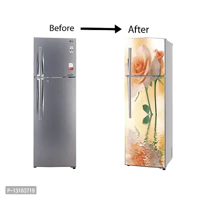 Self Adhesive Fridge Sticker Single/Double Door Full Size (160x60) Cm Fridge Stickers | Refrigerator Wall Stickers for Kitchen Decoration | Sticker for Fridge Door (SeaShine)-thumb5