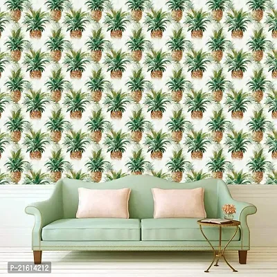 DeCorner - Self Adhesive Wallpaper for Walls (Pineapple) Extra Large Size (300x40) Cm Wall Stickers for Bedroom | Wall Stickers for Living Room | Wall Stickers for Kitchen | Pack of-1-thumb2