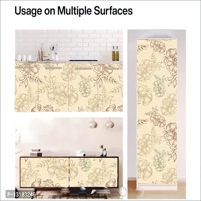 WALLWEAR - Self Adhesive Wallpaper For Walls And Wall Sticker For Home D&eacute;cor (Old Gold) Extra Large Size (300x40cm) 3D Wall Papers For Bedroom, Livingroom, Kitchen, Hall, Office Etc Decorations-thumb5