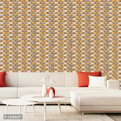 WALLWEAR - Self Adhesive Wallpaper For Walls And Wall Sticker For Home D&eacute;cor (WallTile) Extra Large Size (300x40cm) 3D Wall Papers For Bedroom, Livingroom, Kitchen, Hall, Office Etc Decorations-thumb4