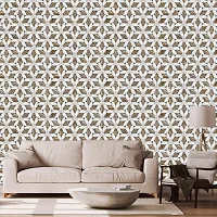 WALLWEAR - Self Adhesive Wallpaper For Walls And Wall Sticker For Home D&eacute;cor (CoffeeWhiteFlower) Extra Large Size (300x40cm) 3D Wall Papers For Bedroom, Livingroom, Kitchen, Hall, Office Etc Decorations-thumb2