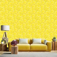 WALLWEAR - Self Adhesive Wallpaper For Walls And Wall Sticker For Home D&eacute;cor (Lemon slice) Extra Large Size (300x40cm) 3D Wall Papers For Bedroom, Livingroom, Kitchen, Hall, Office Etc Decorations-thumb3