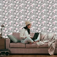 DeCorner - Self Adhesive Wallpaper for Walls (GreyRose) Extra Large Size (300x40) Cm Wall Stickers for Bedroom | Wall Stickers for Living Room | Wall Stickers for Kitchen | Pack of-1-thumb3