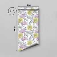 DeCorner - Self Adhesive Wallpaper for Walls (Dahlia Flower) Extra Large Size (300x40) Cm Wall Stickers for Bedroom | Wall Stickers for Living Room | Wall Stickers for Kitchen | Pack of-1-thumb1