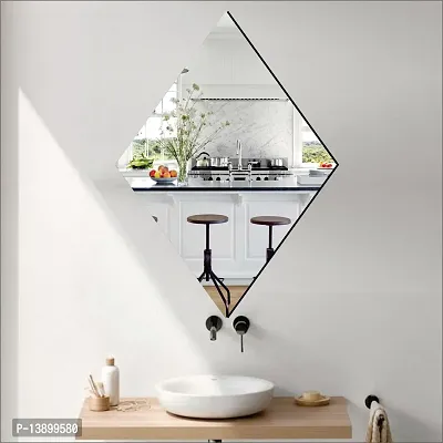 Self Adhesive Wall Mirror Stickers Big Size Frameless Mirror for Wall Stickers-thumb3