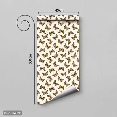 DeCorner - Self Adhesive Wallpaper for Walls (Titli) Extra Large Size (300x40) Cm Wall Stickers for Bedroom | Wall Stickers for Living Room | Wall Stickers for Kitchen | Pack of-1-thumb2