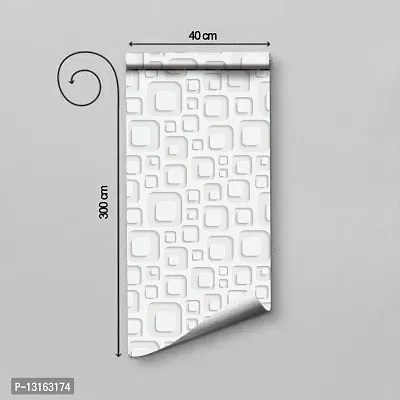 Self Adhesive Wallpapers (3DSquare) Wall Stickers Extra Large (300x40cm) for Bedroom | Livingroom | Kitchen | Hall Etc-thumb2