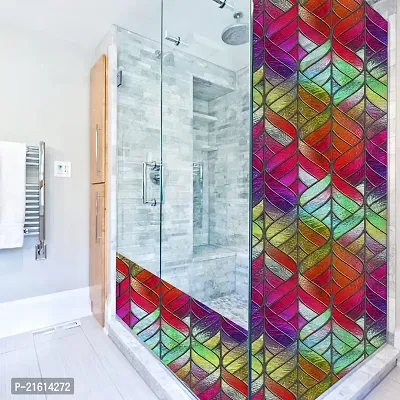 DeCorner- Self Adhesive Vinyl Window Privacy Film Decorative Stickers Large Size (60x200Cm) Glass Film Window Stickers for Home Glass Bathroom Colourful Window Sticker for Glass (E-Trans Colour)-thumb3