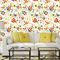 Self Adhesive Wallpapers (SparrowFlower) Wall Stickers Extra Large (300x40cm) for Bedroom | Livingroom | Kitchen | Hall Etc-thumb2