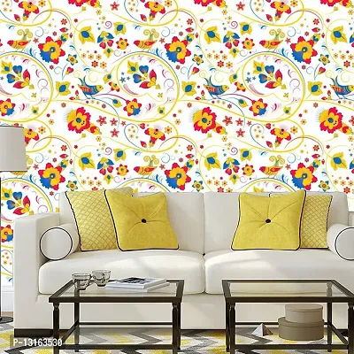 Self Adhesive Wallpapers (SparrowFlower) Wall Stickers Extra Large (300x40cm) for Bedroom | Livingroom | Kitchen | Hall Etc-thumb3