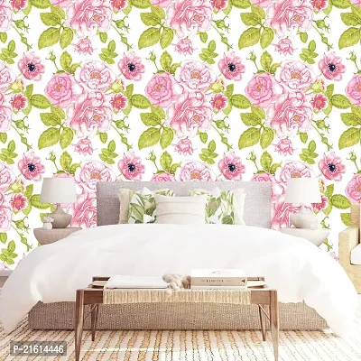 DeCorner - Self Adhesive Wallpaper for Walls (Cabbage Rose) Extra Large Size (300x40) Cm Wall Stickers for Bedroom | Wall Stickers for Living Room | Wall Stickers for Kitchen | Pack of-1-thumb5