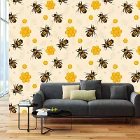 WALLWEAR - Self Adhesive Wallpaper For Walls And Wall Sticker For Home D&eacute;cor (MadhuMakkhi) Extra Large Size (300x40cm) 3D Wall Papers For Bedroom, Livingroom, Kitchen, Hall, Office Etc Decorations-thumb2