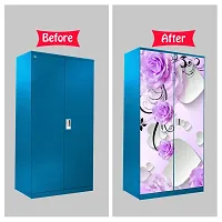 Self Adhesive Almirah Stickers, Wall Stickers, Decorative Sticker Wallpaper for Home Wardrobe Doors (BenganiDilAlmira) PVC Vinyl Size Large (39 x 84 Inch)-thumb4