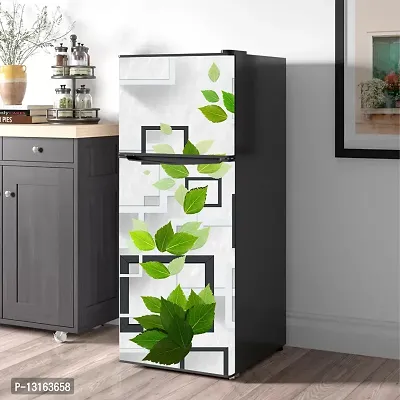 Self Adhesive Fridge Sticker Single/Double Door Full Size (160x60) Cm Fridge Stickers | Refrigerator Wall Stickers for Kitchen Decoration | Sticker for Fridge Door (BoxNLeaves)-thumb3