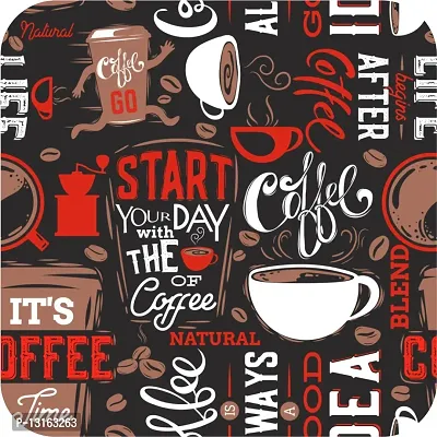 Self Adhesive Wallpapers (CoffeeCup) Wall Stickers Extra Large (300x40cm) for Bedroom | Livingroom | Kitchen | Hall Etc