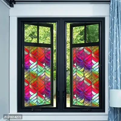 DeCorner- Self Adhesive Vinyl Window Privacy Film Decorative Stickers Large Size (60x200Cm) Glass Film Window Stickers for Home Glass Bathroom Colourful Window Sticker for Glass (E-Trans Colour)-thumb5