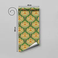 DeCorner - Self Adhesive Wallpaper for Walls (JaipurTextureYellow) Extra Large Size (300x40) Cm Wall Stickers for Bedroom | Wall Stickers for Living Room | Wall Stickers for Kitchen | Pack of-1-thumb1