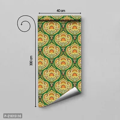 DeCorner - Self Adhesive Wallpaper for Walls (JaipurTextureYellow) Extra Large Size (300x40) Cm Wall Stickers for Bedroom | Wall Stickers for Living Room | Wall Stickers for Kitchen | Pack of-1-thumb2