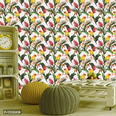 Self Adhesive Wallpapers (ParrotOnTree) Wall Stickers Extra Large (300x40cm) for Bedroom | Livingroom | Kitchen | Hall Etc-thumb3