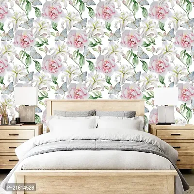 DeCorner - Self Adhesive Wallpaper for Walls (Butterfly Jasmine) Extra Large Size (300x40) Cm Wall Stickers for Bedroom | Wall Stickers for Living Room | Wall Stickers for Kitchen | Pack of-1-thumb5