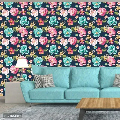 DeCorner - Self Adhesive Wallpaper for Walls (PaintingFlower) Extra Large Size (300x40) Cm Wall Stickers for Bedroom | Wall Stickers for Living Room | Wall Stickers for Kitchen | Pack of-1-thumb5