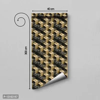 Self Adhesive Wallpapers (3DBolck) Wall Stickers Extra Large (300x40cm) for Bedroom | Livingroom | Kitchen | Hall Etc-thumb2