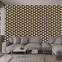 WALLWEAR - Self Adhesive Wallpaper For Walls And Wall Sticker For Home D&eacute;cor (BlackMadAngle) Extra Large Size (300x40cm) 3D Wall Papers For Bedroom, Livingroom, Kitchen, Hall, Office Etc Decorations-thumb3