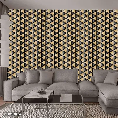 WALLWEAR - Self Adhesive Wallpaper For Walls And Wall Sticker For Home D&eacute;cor (BlackMadAngle) Extra Large Size (300x40cm) 3D Wall Papers For Bedroom, Livingroom, Kitchen, Hall, Office Etc Decorations-thumb4