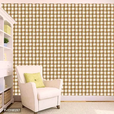 WALLWEAR - Self Adhesive Wallpaper For Walls And Wall Sticker For Home D&eacute;cor (PattiSquare) Extra Large Size (300x40cm) 3D Wall Papers For Bedroom, Livingroom, Kitchen, Hall, Office Etc Decorations-thumb3