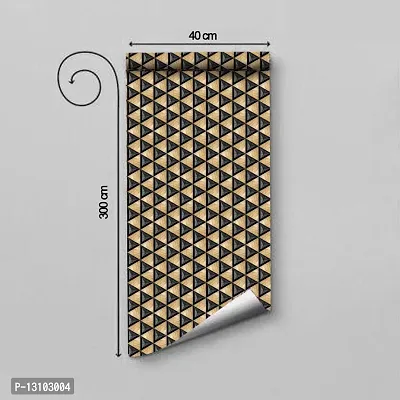 WALLWEAR - Self Adhesive Wallpaper For Walls And Wall Sticker For Home D&eacute;cor (BlackMadAngle) Extra Large Size (300x40cm) 3D Wall Papers For Bedroom, Livingroom, Kitchen, Hall, Office Etc Decorations-thumb2