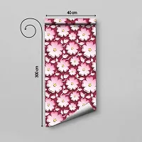 DeCorner - Self Adhesive Wallpaper for Walls (PinkFlower) Extra Large Size (300x40) Cm Wall Stickers for Bedroom | Wall Stickers for Living Room | Wall Stickers for Kitchen | Pack of-1-thumb1