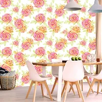 DeCorner - Self Adhesive Wallpaper for Walls (PaperRose) Extra Large Size (300x40) Cm Wall Stickers for Bedroom | Wall Stickers for Living Room | Wall Stickers for Kitchen | Pack of-1-thumb1