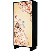 Self Adhesive Almirah Stickers, Wall Stickers, Decorative Sticker Wallpaper for Home Wardrobe Doors (FloralCornerAlmira) PVC Vinyl Size Large (39 x 84 Inch)-thumb3