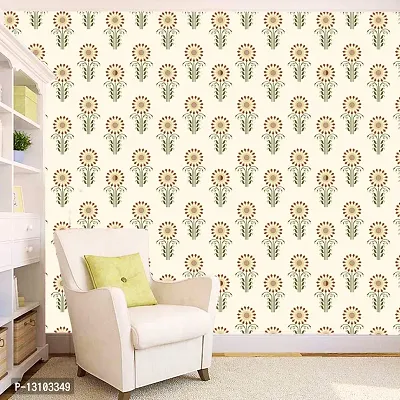 WALLWEAR - Self Adhesive Wallpaper For Walls And Wall Sticker For Home D&eacute;cor (SurajMukhiFool) Extra Large Size (300x40cm) 3D Wall Papers For Bedroom, Livingroom, Kitchen, Hall, Office Etc Decorations-thumb3