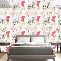 DeCorner - Self Adhesive Wallpaper for Walls (Butterfly Leaf) Extra Large Size (300x40) Cm Wall Stickers for Bedroom | Wall Stickers for Living Room | Wall Stickers for Kitchen | Pack of-1-thumb4