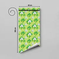 DeCorner - Self Adhesive Wallpaper for Walls (3DGreenLeaf) Extra Large Size (300x40) Cm Wall Stickers for Bedroom | Wall Stickers for Living Room | Wall Stickers for Kitchen | Pack of-1-thumb1