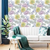 DeCorner - Self Adhesive Wallpaper for Walls (Dahlia Flower) Extra Large Size (300x40) Cm Wall Stickers for Bedroom | Wall Stickers for Living Room | Wall Stickers for Kitchen | Pack of-1-thumb3