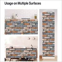 WALLWEAR - Self Adhesive Wallpaper For Walls And Wall Sticker For Home D&eacute;cor (BrickWall) Extra Large Size (300x40cm) 3D Wall Papers For Bedroom, Livingroom, Kitchen, Hall, Office Etc Decorations-thumb4