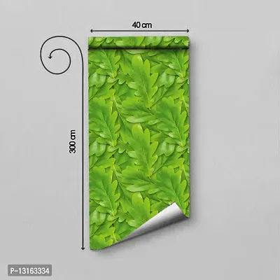 Self Adhesive Wallpapers (GreenPatti) Wall Stickers Extra Large (300x40cm) for Bedroom | Livingroom | Kitchen | Hall Etc-thumb2