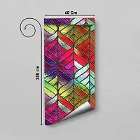 DeCorner- Self Adhesive Vinyl Window Privacy Film Decorative Stickers Large Size (60x200Cm) Glass Film Window Stickers for Home Glass Bathroom Colourful Window Sticker for Glass (C-Trans Colour)-thumb1