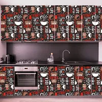 DeCorner - Self Adhesive Wallpaper for Walls (CoffeeCup) Extra Large Size (300x40) Cm Wall Stickers for Bedroom | Wall Stickers for Living Room | Wall Stickers for Kitchen | Pack of-1-thumb3