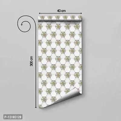 WALLWEAR - Self Adhesive Wallpaper For Walls And Wall Sticker For Home D&eacute;cor (GemsHexa) Extra Large Size (300x40cm) 3D Wall Papers For Bedroom, Livingroom, Kitchen, Hall, Office Etc Decorations-thumb2