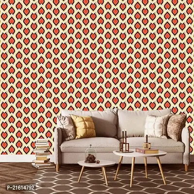 DeCorner - Self Adhesive Wallpaper for Walls (FlameLeaf) Extra Large Size (300x40) Cm Wall Stickers for Bedroom | Wall Stickers for Living Room | Wall Stickers for Kitchen | Pack of-1-thumb2