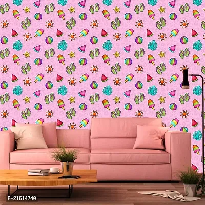 DeCorner - Self Adhesive Wallpaper for Walls (BeachSummer) Extra Large Size (300x40) Cm Wall Stickers for Bedroom | Wall Stickers for Living Room | Wall Stickers for Kitchen | Pack of-1-thumb4