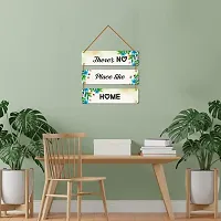 DeCorner Decorative Wooden Printed all Hanger | Wall Decor for Living Room | Wall Hangings for Home Decoration | Bedroom Wall Decor | Wooden Wall Hangings Home.(There's No Place Like Home)-thumb1