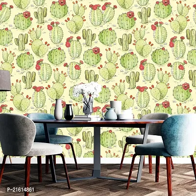 DeCorner - Self Adhesive Wallpaper for Walls (Cactus) Extra Large Size (300x40) Cm Wall Stickers for Bedroom | Wall Stickers for Living Room | Wall Stickers for Kitchen | Pack of-1-thumb4